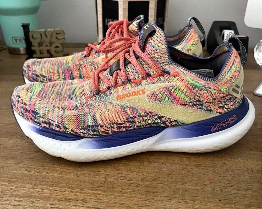 Brooks, Women's Glycerin StealthFit 21,Handspun Knit,Multi Color,Running Shoes,8